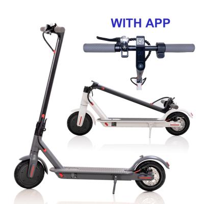 China 8.5 inch 36V 350w MI m365 best unisex electric scooter for adults with APP with CE FCC ROHS OEM ODM EU and US warehouse for sale