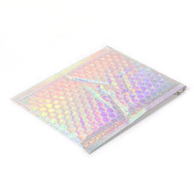 China Wholesale Foil Holographic Mailers Non-Toxic Eco-friendly Waterproof Customized Printed Goods Shipping Cheap Metallic Shockproof Foil Bubble Mailer Express for sale