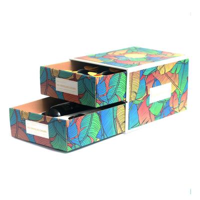 China Recyclable Luxury Cardboard Paper Box Fashion Cosmetics Gift Packaging Drawer Gift Box for sale