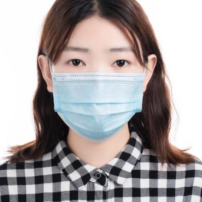 China Eco-friendly Disposable Mouth Masker 3ply Earloop Protective Face Masks Melt-Blown Manufacturer for sale