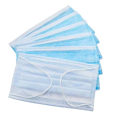 China Breathable Nonwoven Disposable Medical Face Mask 3Ply Earloop Mask China Manufacturer for sale