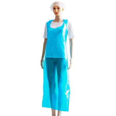 China PE Disposable Poly Apron Disposable Plastic Apron For Elder Water Proof Gown for sale