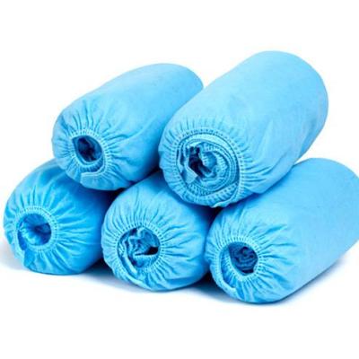 China Disposable Medical Clean Room PP Shoe Cover Anti Slip Nonwoven Shoe Covers for sale