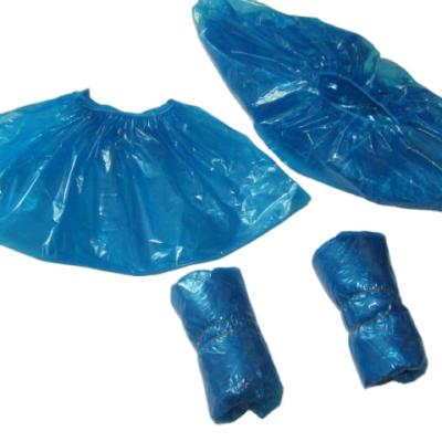 China Wholesale Disposable Waterproof Blue Disposable Plastic Shoe Cover PE PVC Cpe Rain Safety Protective Foot Cover for sale