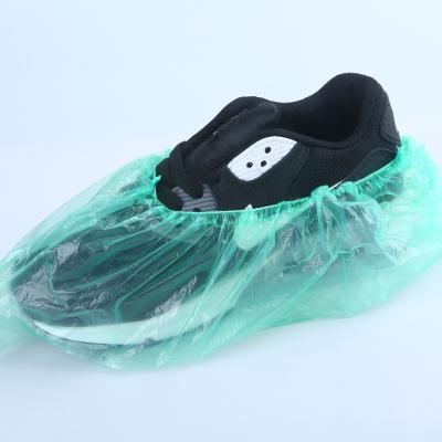 China Low Price Blue Plastic Shoe Cover Waterproof Plastic Disposable Shoe Covers for sale