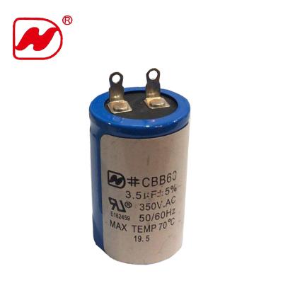 China N 400V 2.5UF Capacitor CBB60 Motor Capacitor With Pin For BD CBB60 Capacitor for sale