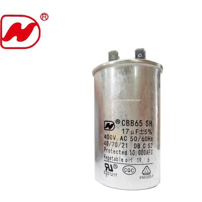 China CBB65 400V 17UF Water Explosion-proof Air Conditioner Air Conditioner Compressor Capacitor for sale