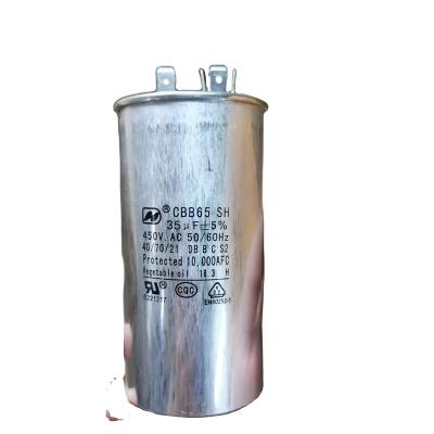 China AIR CONDITIONER COMPRESSOR Air Conditioner Compressor Capacitor CBB65 450V 35uf C S2 CQC/VDE Ready Made Stocklot for sale