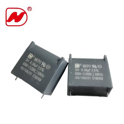 China Digital Controlled High Frequency Induction Capacitor MKPH 630V 0.56uf P=30.5mm Can Be Customized for sale