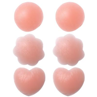 China Sexy Breathable Heart Nipple Cover Floral Shaped Silicone / Silicone Nipple Cover for sale