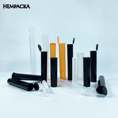 China Meidical Packaging HEMPACKA Pre Roll Tube Rolled Child Resistant Joint Noise Resistant Top Packaging Plastic Tubes for sale