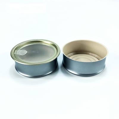 China NO RESIDUE HEMPACKA Paincoat Corrosion Resistandce Round Weed Pack Pressitin Can With Plastic Seal Lid for sale