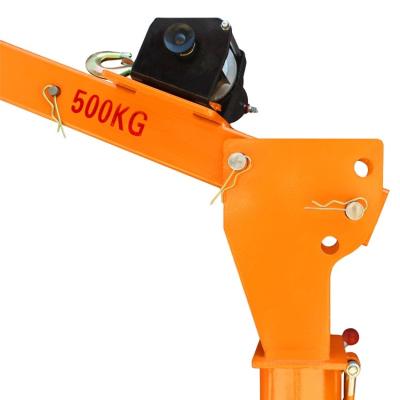 China Other 500kg Customized Davit Crane Small Mobile Crane Hoist Portable Outdoor Crane for sale