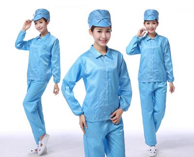 China Labor-ESD-Kittel-einheitliches Arbeitskleidung antistatisches ESD-Cleanroom-Kleid zu verkaufen