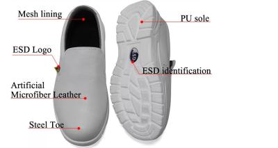 China Anti- statische Schuhe Stahl-Toe Breathable Safety Shoe Cleanroom ESD zu verkaufen