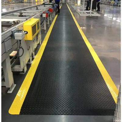 China ESD Anti Fatigue Mat Industrial Floor Mat Anti Slip Anti Fatigue PVC EPDM Rubber vloermat Te koop