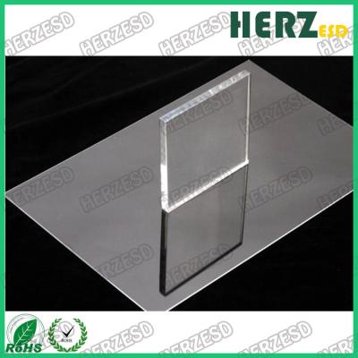 China ESD Anti Static Acrylic Sheet PMMA Plastic Board Clean Static Disspasive Plexi Glass Sheet for sale