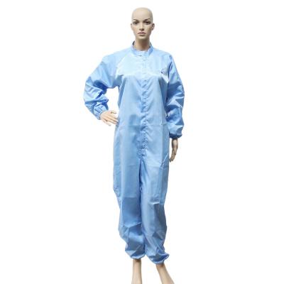 China Antistatischer Reinraum Anzug ESD-Polyester-Jumpsuit Arbeitskleidung Labormantel zu verkaufen