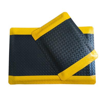 China Diamante-dekplaat Anti-vermoeidheid mat ESD Antistatisch PVC vloermat Te koop