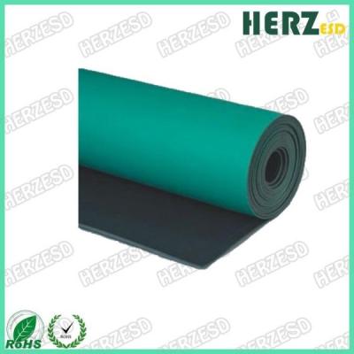 China Dubbele Laagesd Rubbermat, de Antistatische Groene/Grijze/Blauwe Kleur van de Lijstmat Te koop