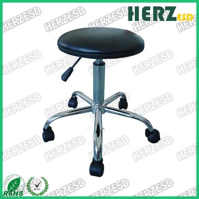 Chine tabouret réglable de laboratoire de taille de 450-610mm, tabourets de travail d'ESD de surface de cuir d'unité centrale à vendre