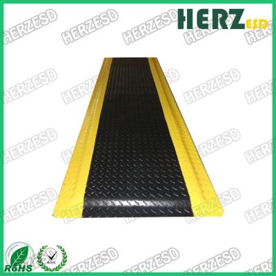 China Estera de goma amarilla y negra del ESD con espuma del PVC/de EPDM/el material de goma en venta