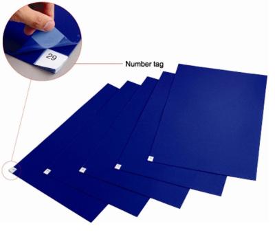 중국 필러블 45X90cm 35 um 점착성 디콘태미나팅 ESD 고무 매트 판매용