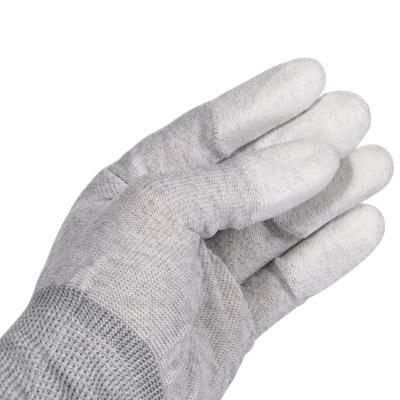 Chine la décharge électrostatique ESD de fibre de carbone de l'ohm 10e6 a pointillé les gants sûrs à vendre