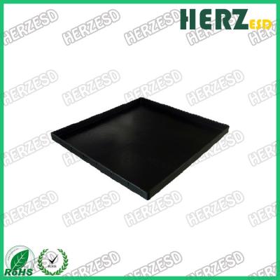 China Black PCB Storage Container PP Plastic Antistatic ESD Tray Conductive Esd Tray for sale