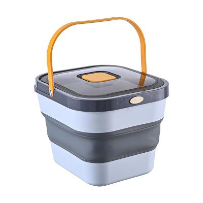 China Moisture-proof Fashion Household Rice Bucket And Folding Insect Proof Kitchen Supplies Storage Pet Ration Bucket Rice Box for sale