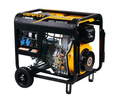 China Start Key Generator Standby Power AC 7.5KW Single/Three Phase Portable Diesel Generator Brush Open Type For Sale GF7500JE for sale