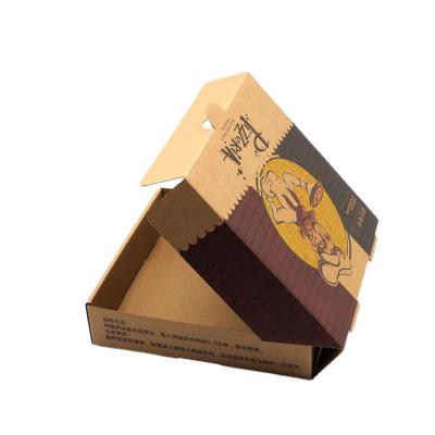 China Recyclable Customer Ordered Wholesale Cheap Custom Corrugated Kraft Paper Lunch Pizza Box for sale