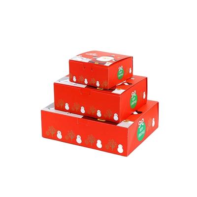 China Custom Recyclable Promotion Christmas Cheap Cardboard Gift Box Packaging for sale