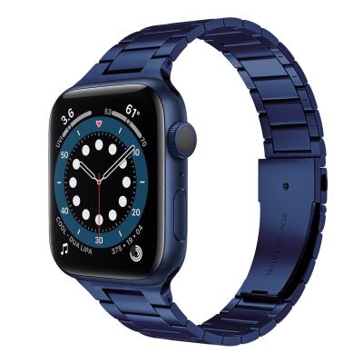 China Ultra Thin Stainless Steel Watch Band For IWatch 7 Series Se 6 5 4 3 for sale