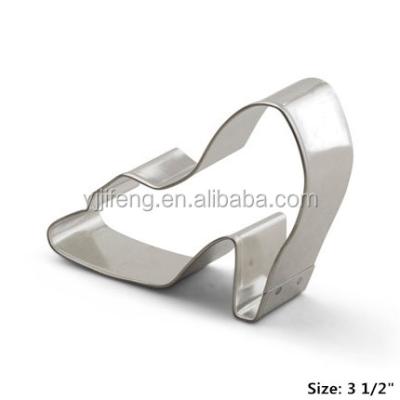 China Factory Stocked Kids Directly Wholesale Food Grade Stainless Steel Glass Slipper Cookie Cutter Knife for sale