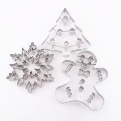 China Disposable Factory Stainless Steel Materia 19cm Large Christmas - Snowflake / Gingerbread Man / Christmas Cookie Cutter for sale