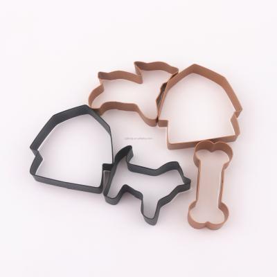 China Factory Supplier Standard Stocked Wholesale Kids Bones Stainless Steel Dog Biscuit Cutter Set for sale