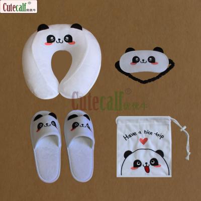 China Hot Selling China Manufacture Cartoon Professional Cute Panda Gift Velvet Set Custom Promotional Gift Set Gifts for sale