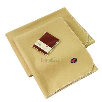 China Bargain Price PORTABLE Chunky Custom 100% Cashmere Hot Selling Baby Knitted Blanket Luxury Creamy Yellow for sale