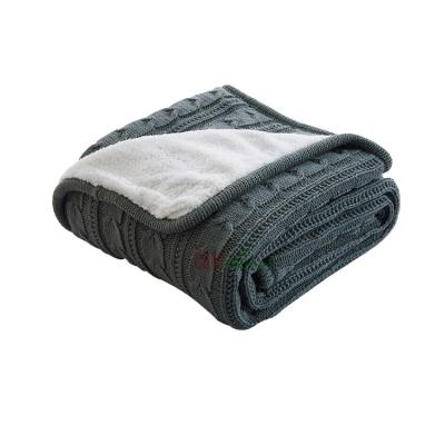 China PORTABLE Custom All Kinds Of Color Autumn And Winter Warm Cashmere High Quality Knitting Blanket for sale