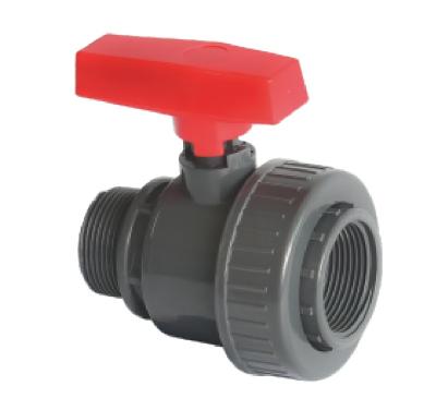 China General High Quality Male Female Single Union M/F Plastic Ball Valve for sale