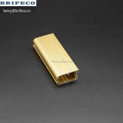 China Decorations Anodized Aluminum Profile Gold Color for sale