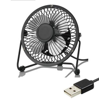 China hotel 4 inch metal usb fan for office use for sale