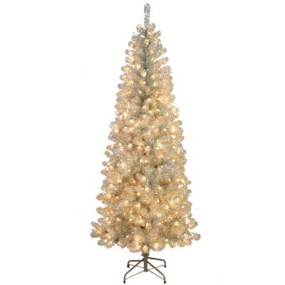 China 7ft (210cm) Thin Braid Pencil Tree Christmas Tree Artificial Christmas Tree For Holiday Decoration for sale