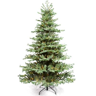 China PE/PVC Christmas Ornaments Led Light Christmas Tree 7.5 Feet Pre-Lit Christmas Tree PVC PE for sale