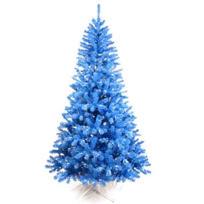 China 766 Braid Blue Christmas Tree 7.5' Pre-Lit Blue Tree with 400-Light Braid 1126 for sale