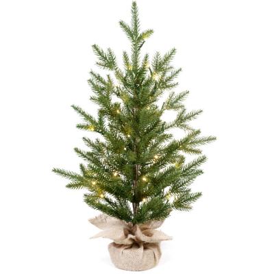 China PE Made In China PE Tabletop Artificial Christmas Tree For Decoration Led Table Decoration Small Christmas Trees Manufacturer for sale