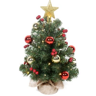 China PVC Wholesale 1.5 Feet Decorate Tabletop Christmas Tree With Led Small Christmas Tree for sale