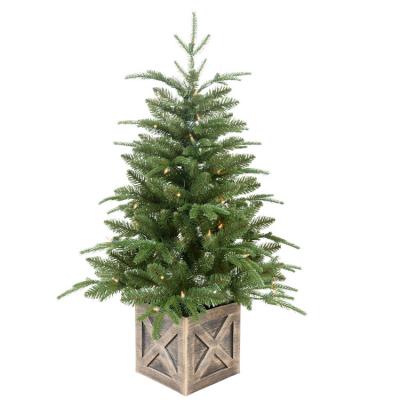 China wholesale pe/pvc mixed 3 feet pe/pvc mixed porch led table decoration small christmas trees for decorate xmas holidays for sale