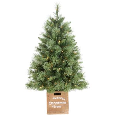 China Real Size Mini Christmas Tree Small Width Christmas Tree Christmas Ornaments Material Customizable Christmas Tree Decorated for sale